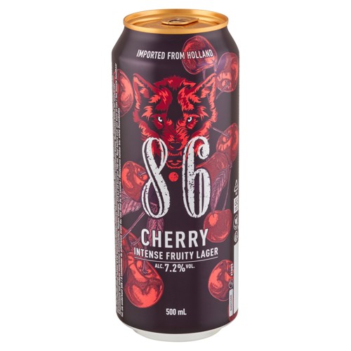 86 Cherry Intense Fruity Lager 500ml