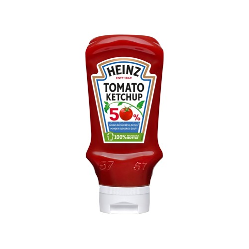 Heinz Ketchup 50% de sucres et de sel en moins 570 ml