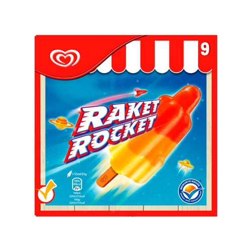 Ola Kids & Fun Glace Rocket Multipack 9 x 55 ml