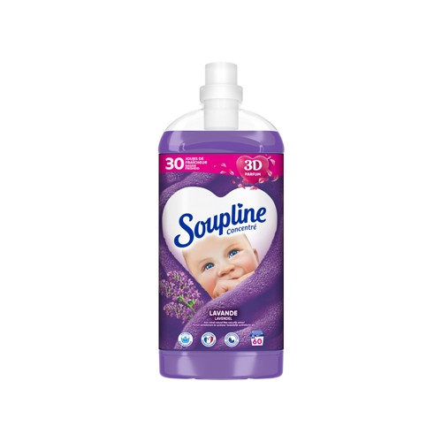 Adoucissant concentré Soupline 3D Lavande - 1.35L