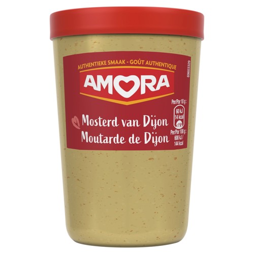 Amora Dijon Mosterd Glas 185g