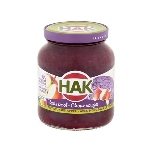 Hak Choux Rouges avec Morceaux de Pommes 355 g