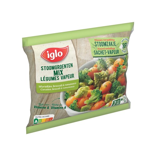 Iglo Légumes vapeur Carottes, Brocolis & Romanesco 300 g