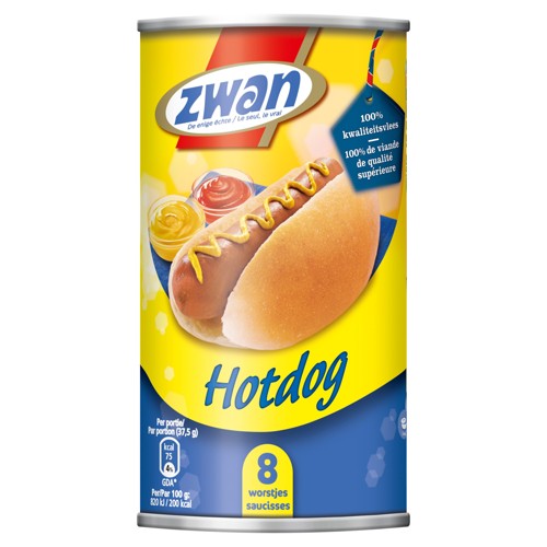 Zwan Sausages Hot Dog 8 pcs 550 g