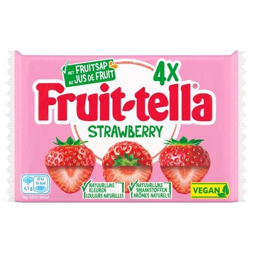 Fruittella Strawberry au Jus de Fruit 4 x 41 g