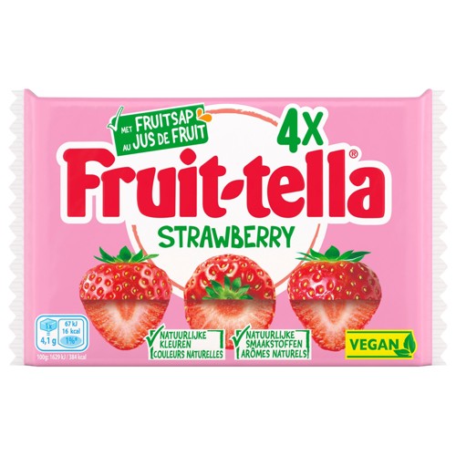 Fruittella Strawberry au Jus de Fruit 4 x 41 g
