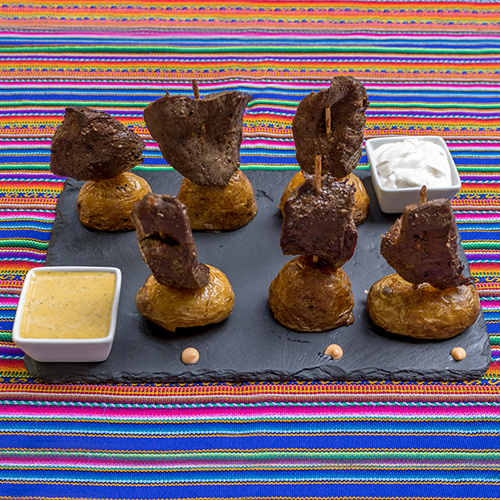 Anticuchos de Corazon de Res