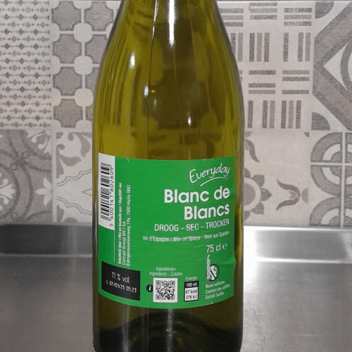 Fles witte wijn
