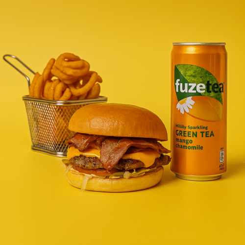 Bacon cheeseburger menu