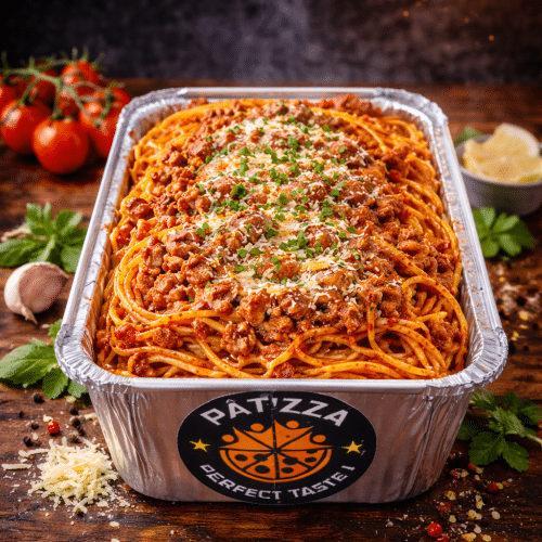 Spaghetti bolognaise gratiné