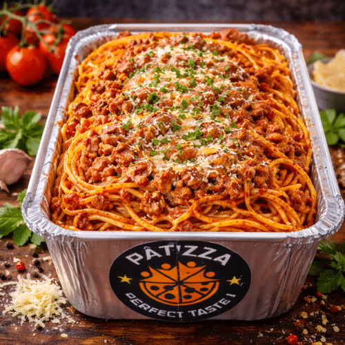 Spaghetti bolognaise gratiné