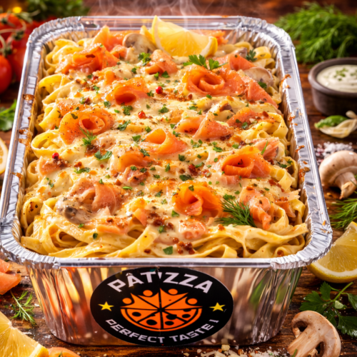 Tagliatelle saumon fumé gratiné