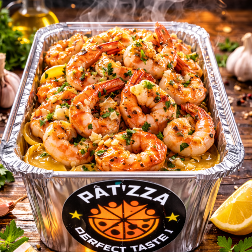 Tagliatelles scampi gratiné