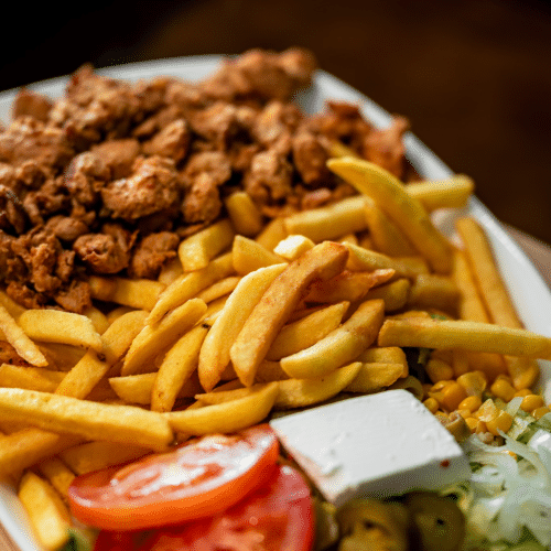 Assiette poulet marine