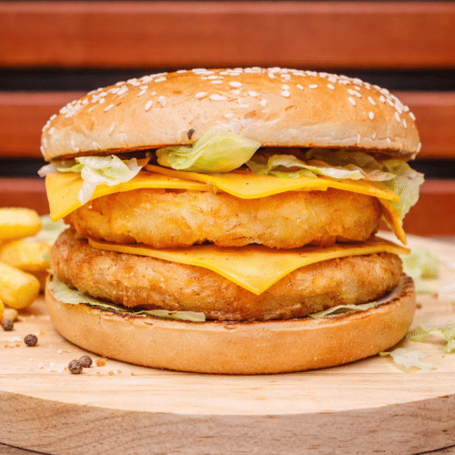 Chicken rösti burger