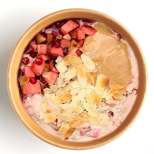 Oatmeal bircher apple