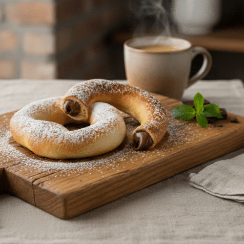 Pretzel met Nutella