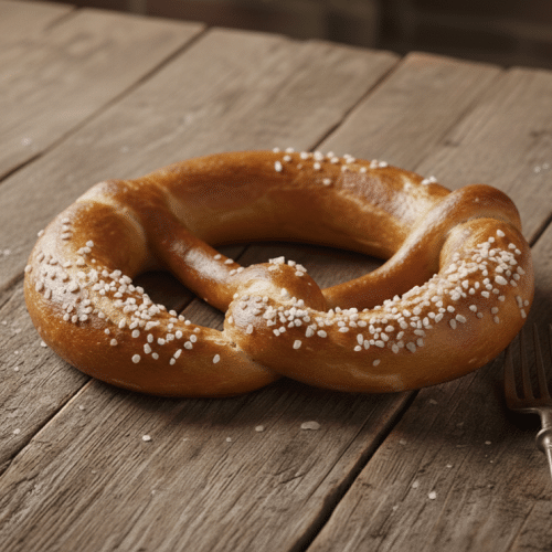Pretzel met zout