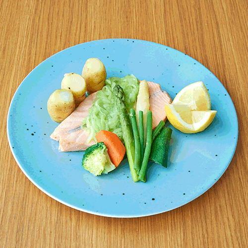 K&b steamed butterfly salmon