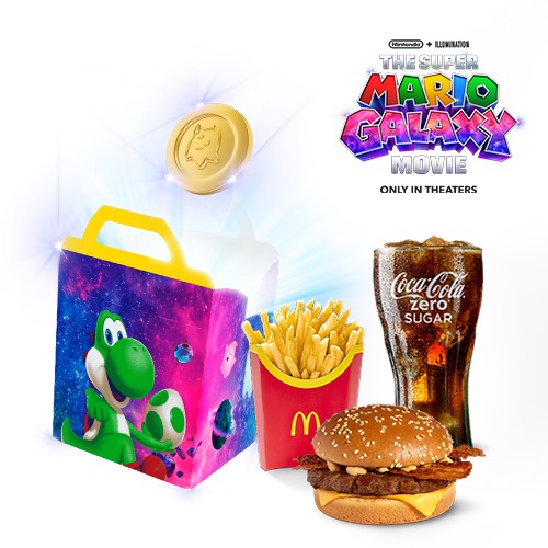 Super Mario Galaxy Movie Meal Royal Crispy Bacon