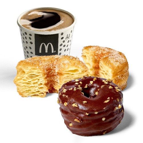 Large Menu Boisson Chaude & 2 Cronuts