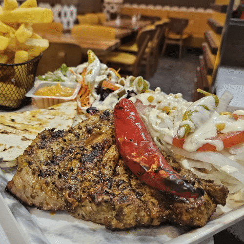 Assiette steak nature
