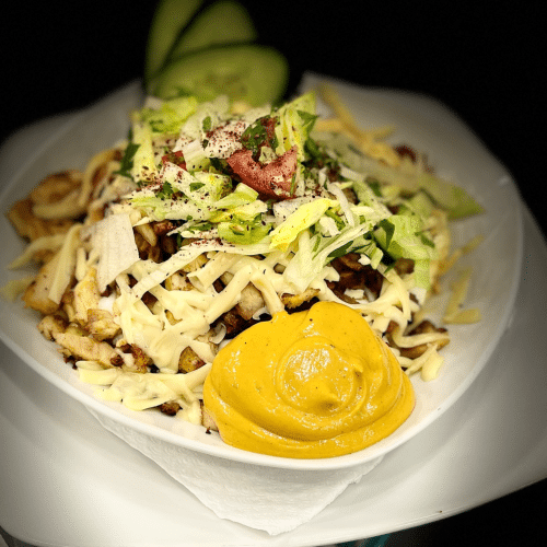 Kapsalon vlees met friet