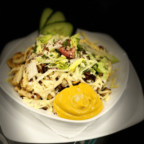 Kapsalon vlees met rijst