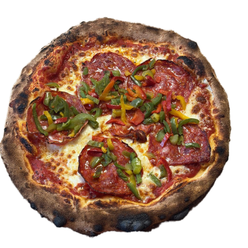 Pizza géante diabolique