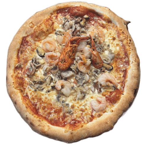 Pizza géante fruits de mer
