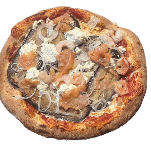 Pizza géante méditerranéen
