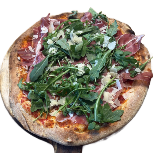 Pizza géante roquette