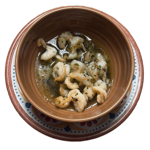 Scampis à l'ail