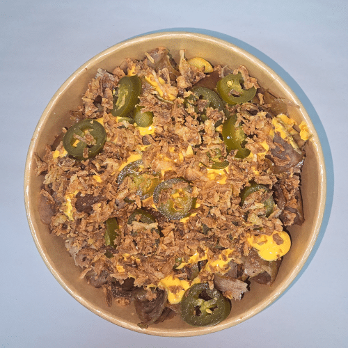 Bowl chili chicken chees