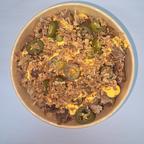 Bowl kebab chili chees