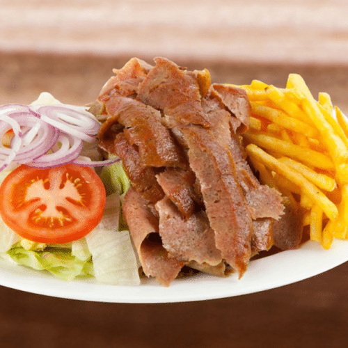 Grote schotel kebab