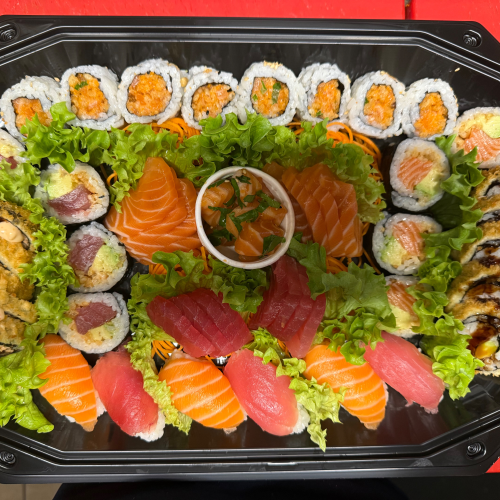 Plateau salmon-tuna ( 48 stuks )