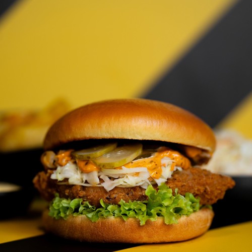 Houston Chicken Burger Menu