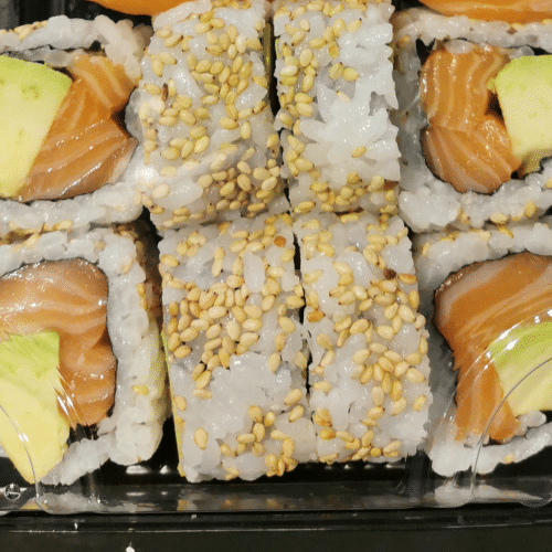 Zalm met avocado