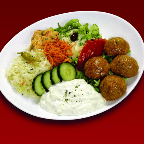 Assiette de falafels garnie
