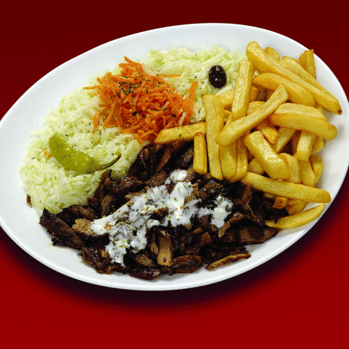 Gyros choux frites