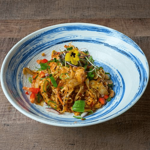 Pad thai scampi