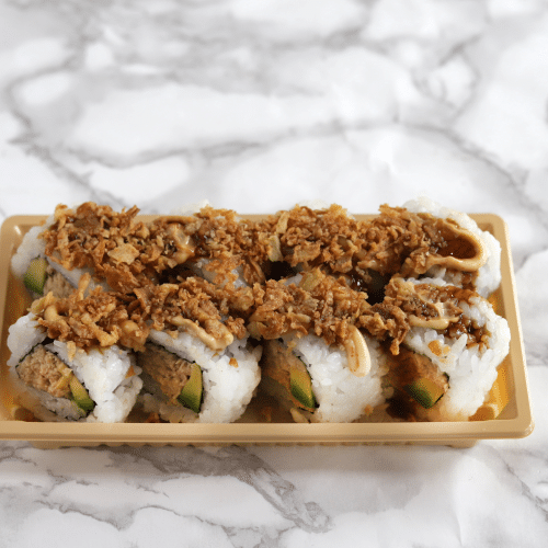 Crunchy gekookte tonijn (8 stuks)