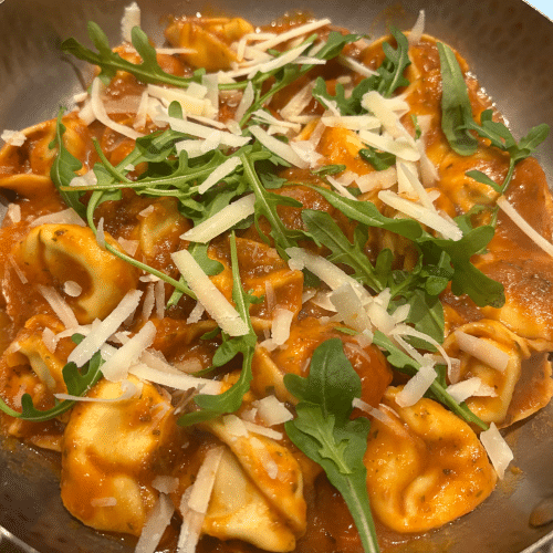 Tortellini ricotta et aubergine