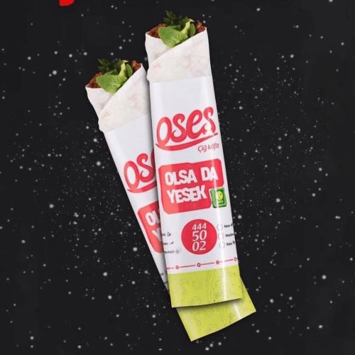 Çigköfte dürüm met groenten (100 g)