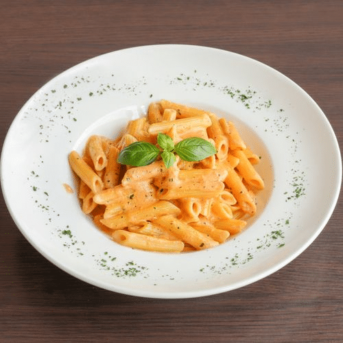 Penne crème tomates
