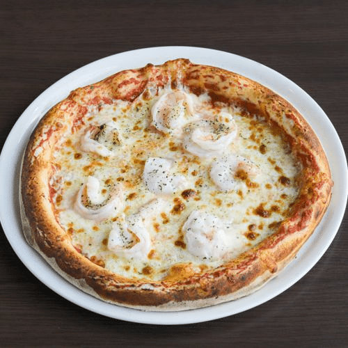 Pizza al scampis