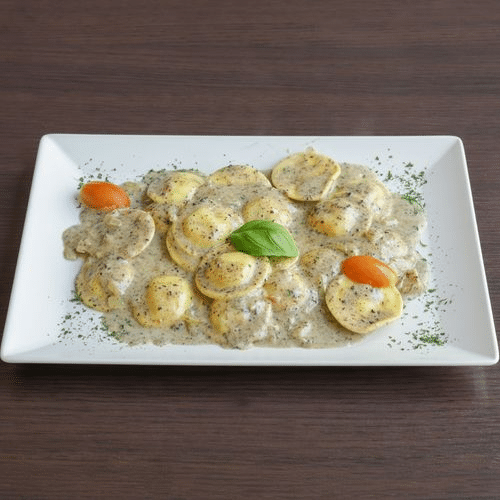 Raviolis ail & truffe