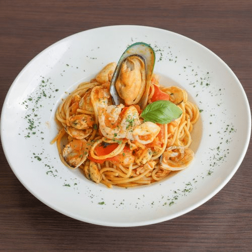 Spaghetti fruits de mer