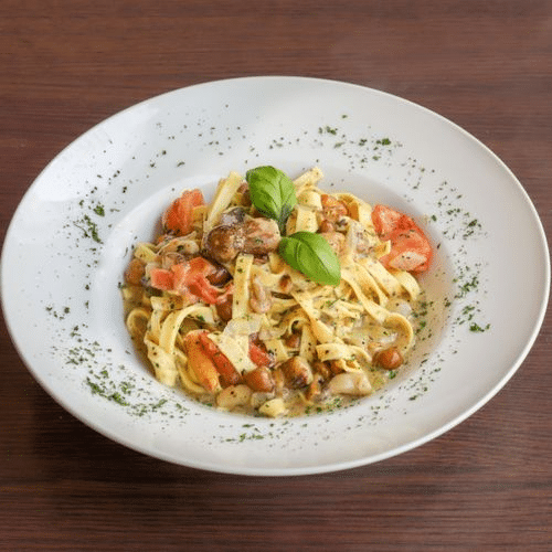 Tagliatelle aux champignons des bois